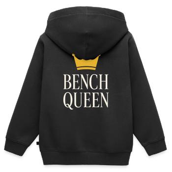 Drôle de développé couché Meme Spot Me Bro Powerlifting - Sweat Premium à capuche zippé enfant bio - noir - Dos - AI Model Kid Male (0cm)