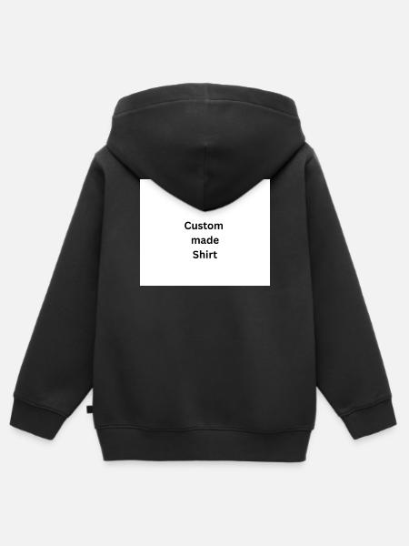 Custom made Shirt  - Kinder Premium Organic Zip Hoodie - Schwarz