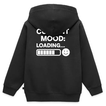 Chargement de l’humeur actuelle - Sweat Premium à capuche zippé enfant bio - noir - Dos - AI Model Kid Male (0cm)
