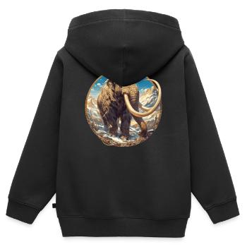 Mammuts Mammut - Kinder Premium Organic Zip Hoodie - Schwarz - Hinten - AI Model Kid Male (0cm)