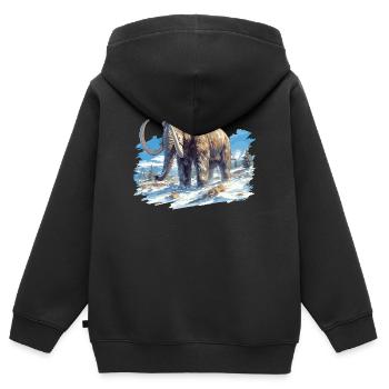 Mammuts Mammut - Kinder Premium Organic Zip Hoodie - Schwarz - Hinten - AI Model Kid Male (0cm)