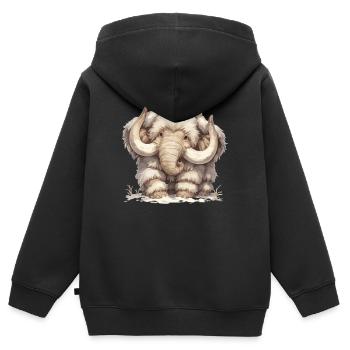 Mammuts Mammut - Kinder Premium Organic Zip Hoodie - Schwarz - Hinten - AI Model Kid Male (0cm)