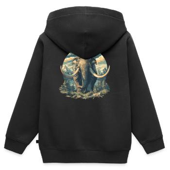 Mammuts Mammut - Kinder Premium Organic Zip Hoodie - Schwarz - Hinten - AI Model Kid Male (0cm)