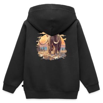 Mammuts Mammut - Kinder Premium Organic Zip Hoodie - Schwarz - Hinten - AI Model Kid Male (0cm)