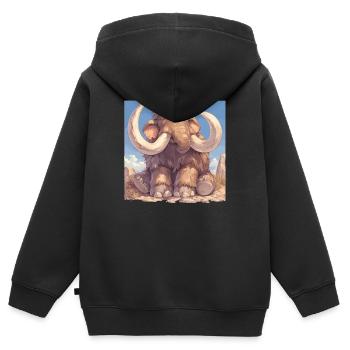 Mammuts Mammut - Kinder Premium Organic Zip Hoodie - Schwarz - Hinten - AI Model Kid Male (0cm)