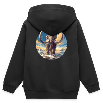 Mammuts Mammut - Kinder Premium Organic Zip Hoodie - Schwarz - Hinten - AI Model Kid Male (0cm)