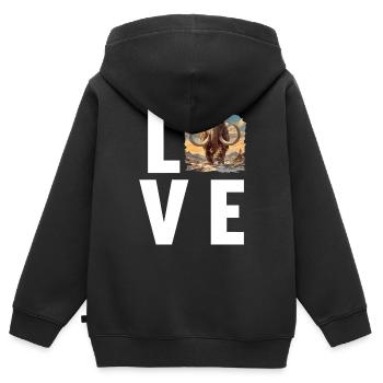 Mammuts Mammut - Kinder Premium Organic Zip Hoodie - Schwarz - Hinten - AI Model Kid Male (0cm)