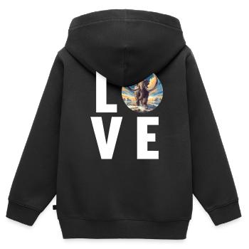 Mammuts Mammut - Kinder Premium Organic Zip Hoodie - Schwarz - Hinten - AI Model Kid Male (0cm)