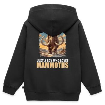 Mammuts Mammut - Kinder Premium Organic Zip Hoodie - Schwarz - Hinten - AI Model Kid Male (0cm)