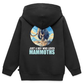 Mammuts Mammut - Kinder Premium Organic Zip Hoodie - Schwarz - Hinten - AI Model Kid Male (0cm)