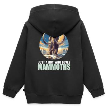 Mammuts Mammut - Kinder Premium Organic Zip Hoodie - Schwarz - Hinten - AI Model Kid Male (0cm)