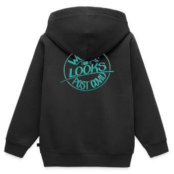Pire qu’il n’y paraît, l’après-Covid - Sweat Premium à capuche zippé enfant bio - noir - Dos - AI Model Kid Male (0cm)