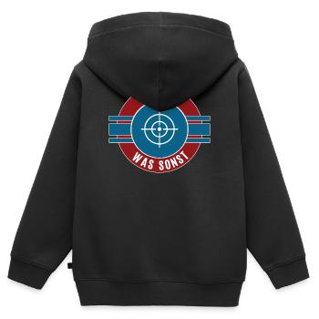 Jeu d’Airsoft Airsoft Jeu de terrain en équipe Airsoft - Sweat Premium à capuche zippé enfant bio - noir - Dos - AI Model Kid Male (0cm)