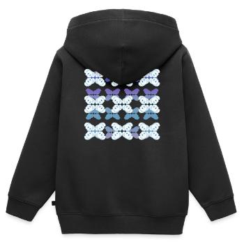 Schnee-Koala - Kinder Premium Organic Zip Hoodie - Schwarz - Hinten - AI Model Kid Male (0cm)