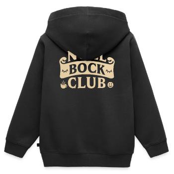 Null Bock Club – Statement Saying Funny - Kids Premium Organic Zip-up Hoodie - black - Back - AI Model Kid Male (0cm)