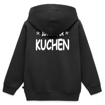 Gâteau - Sweat Premium à capuche zippé enfant bio - noir - Dos - AI Model Kid Male (0cm)