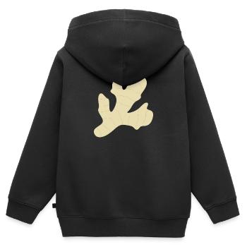 gingembre - Sweat Premium à capuche zippé enfant bio - noir - Dos - AI Model Kid Male (0cm)