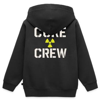 Fier - Sweat Premium à capuche zippé enfant bio - noir - Dos - AI Model Kid Male (0cm)