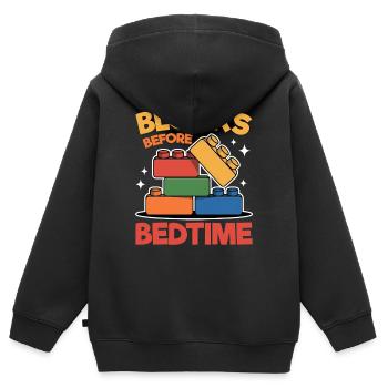 Building Blocks Kids Brick Builder - Kinder Premium Organic Zip Hoodie - Schwarz - Hinten - AI Model Kid Male (0cm)