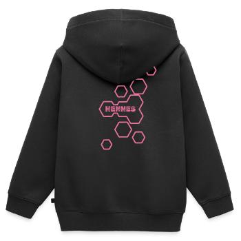 Hennes - Kinder Premium Organic Zip Hoodie - Schwarz - Hinten - AI Model Kid Male (0cm)