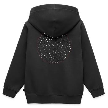 Snow - Kids Premium Organic Zip-up Hoodie - black - Back - AI Model Kid Male (0cm)