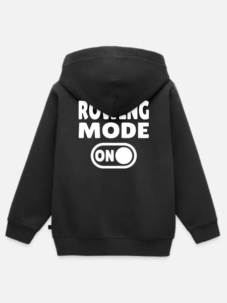 Rowing Mode ON - Rudern - Kinder Premium Organic Zip Hoodie - Schwarz