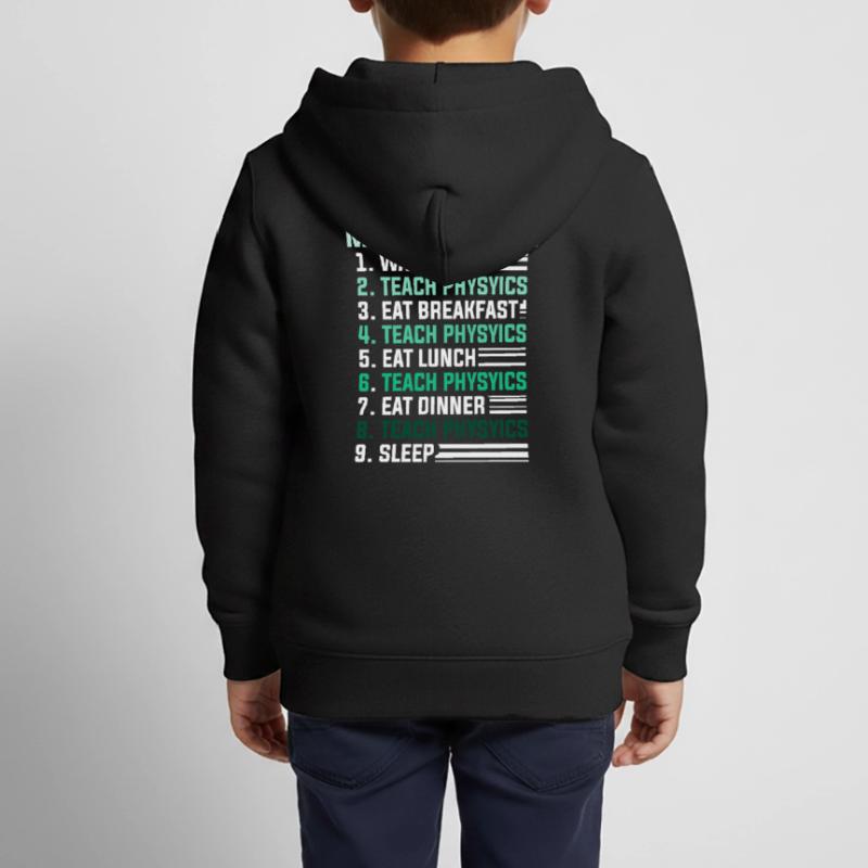 Physics Physicist Physics Student Physics Teacher Kids Premium Organic Zip-up Hoodie