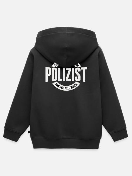 Legendärer Polizist - Kinder Premium Organic Zip Hoodie - Schwarz