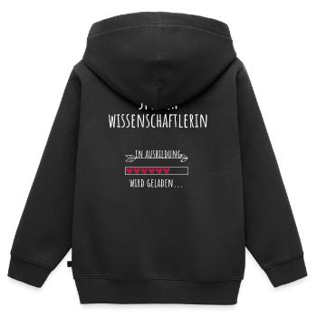 Sprachwissenschaftlerin Sprachwissenschaft Studium - Kinder Premium Organic Zip Hoodie - Schwarz - Hinten - AI Model Kid Male (0cm)