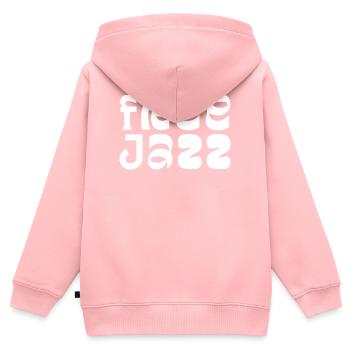 Création de logo de musique free jazz - Sweat Premium à capuche zippé enfant bio - rose - Dos - AI Model Kid Female (0cm)