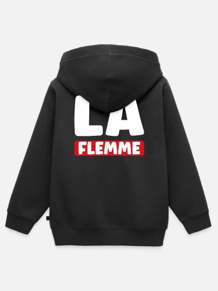 Faul - Kinder Premium Organic Zip Hoodie - Schwarz