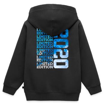 LIMITED EDITION 2020 6 YEARS 6TH BIRTHDAY - Kids Premium Organic Zip-up Hoodie - black - Back - AI Model Kid Male (0cm)