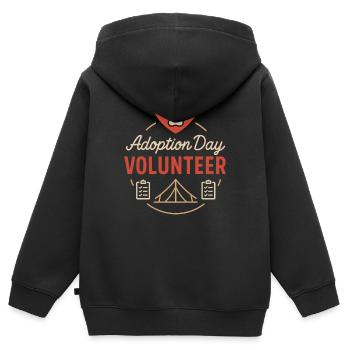 Adoptionstag-haustierrettungs-tierheim - Kinder Premium Organic Zip Hoodie - Schwarz - Hinten - AI Model Kid Male (0cm)