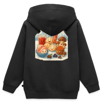 Weiter Norden - Kinder Premium Organic Zip Hoodie - Schwarz - Hinten - AI Model Kid Male (0cm)