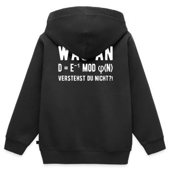 Computer Scientist Computer Science Student Programmer - Kids Premium Organic Zip-up Hoodie - black - Back - AI Model Kid Male (0cm)