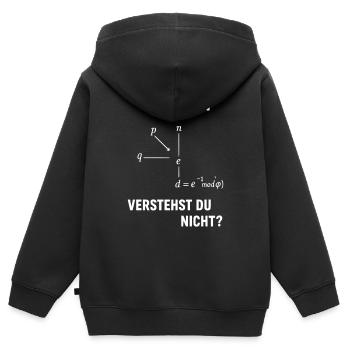 Computer Science Computer Scientist Funny IT Gift - Kids Premium Organic Zip-up Hoodie - black - Back - AI Model Kid Male (0cm)
