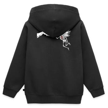 CUPIDON - Sweat Premium à capuche zippé enfant bio - noir - Dos - AI Model Kid Male (0cm)