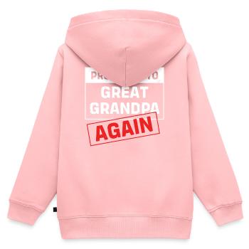 Opi Großvater Enkel Enkelkind Opa - Kinder Premium Organic Zip Hoodie - Rosa - Hinten - AI Model Kid Female (0cm)