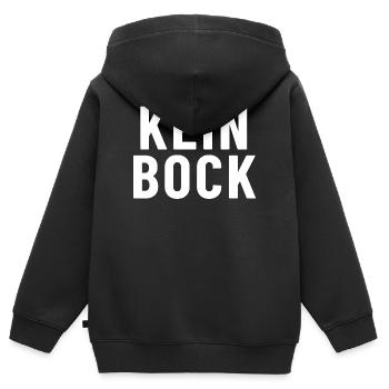 Kein Bock - Kinder Premium Organic Zip Hoodie - Schwarz - Hinten - AI Model Kid Male (0cm)