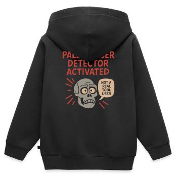 Prähistorische Steinwerkzeuge Des Homo - Kinder Premium Organic Zip Hoodie - Schwarz - Hinten - AI Model Kid Male (0cm)