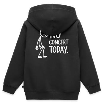 No Concert Today Sad Concert Fan - Kids Premium Organic Zip-up Hoodie - black - Back - AI Model Kid Male (0cm)