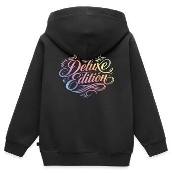 Édition Deluxe Crown - Sweat Premium à capuche zippé enfant bio - noir - Dos - AI Model Kid Male (0cm)