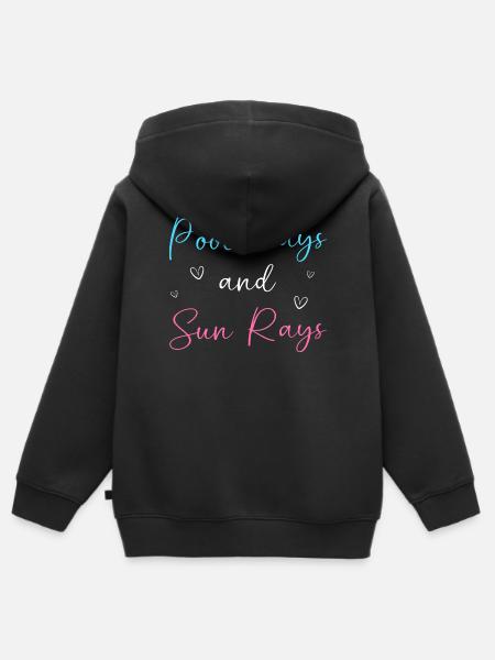 Pool Party - Kinder Premium Organic Zip Hoodie - Schwarz