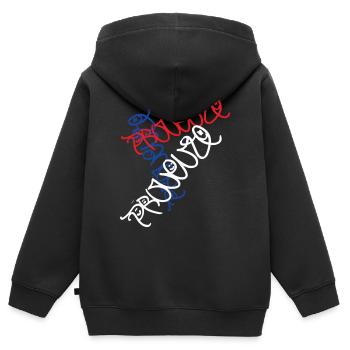 Kreatives Provence Frankreich T-Shirt - Kinder Premium Organic Zip Hoodie - Schwarz - Hinten - AI Model Kid Male (0cm)