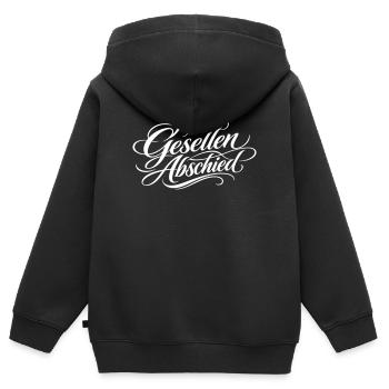 Junggesellen Abschied Jga - Kinder Premium Organic Zip Hoodie - Schwarz - Hinten - AI Model Kid Male (0cm)