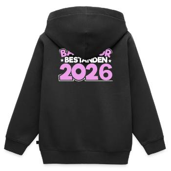 Licence 2026 Remise des diplômes - Sweat Premium à capuche zippé enfant bio - noir - Dos - AI Model Kid Male (0cm)