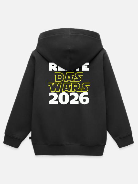 Rente 2026 das wars - Kinder Premium Organic Zip Hoodie - Schwarz