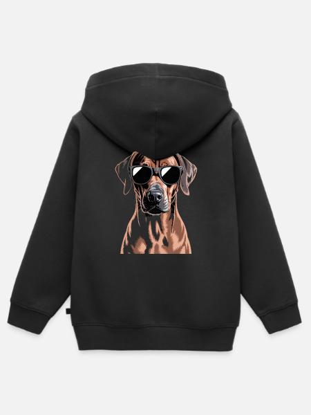 Rhodesian Ridgeback - Kinder Premium Organic Zip Hoodie - Schwarz