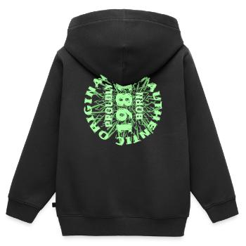 Leisure time 1981 - Kids Premium Organic Zip-up Hoodie - black - Back - AI Model Kid Male (0cm)