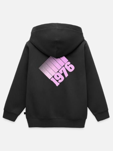 1976 - Kinder Premium Organic Zip Hoodie - Schwarz
